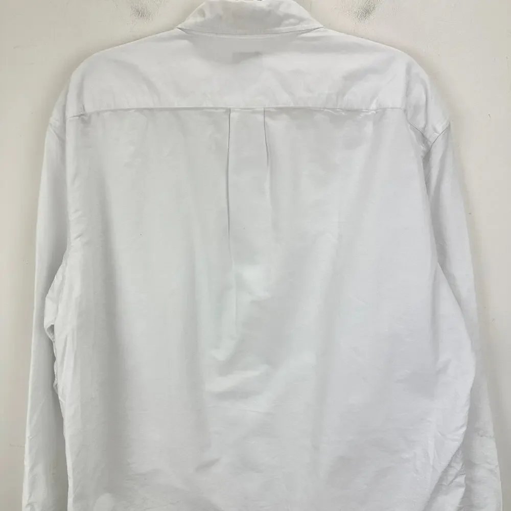 J.Crew Untucked Fit Slim Flex Oxford Shirt Cotton Mens Preppy White Classic XXL - Picture 12 of 12